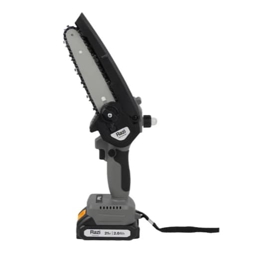 Mini Motosserra Elétrica Portátil 6 Polegadas 2,0AH 21V Bivolt Razi