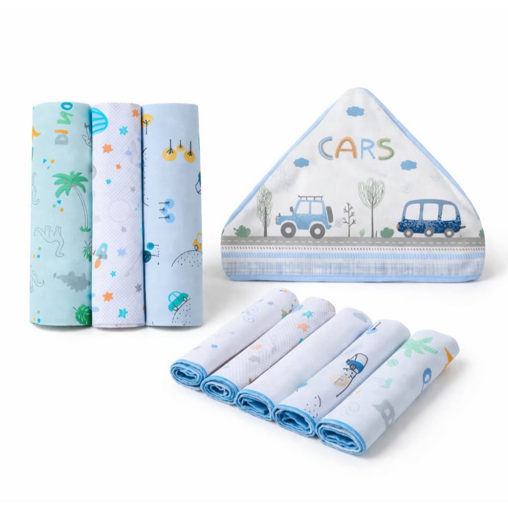 Kit Enxoval Bebê Papi 10 Peças Essenciais Macio Confortável para Recém-Nascido