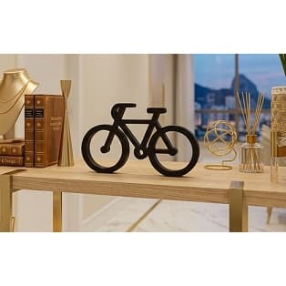 Bicicleta Decorativa Minimalista 3D | Enfeite Moderno para Mesa e Estante | Decoração Criativa Impressa em 3D