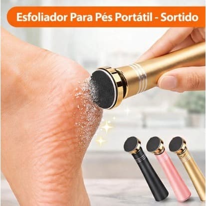 Esfoliador Para Pés Portátil - Sortido - Esfoliante - Lixador - Remocedor de Calos