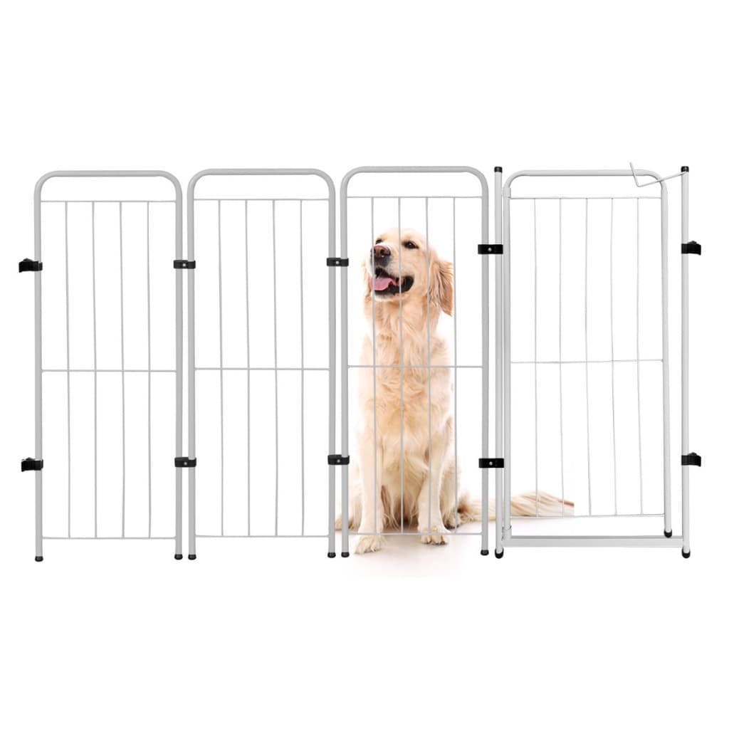 Cercado Grade 162x98cm Portão + 3 Módulos Segurança Pet Cães Cachorro