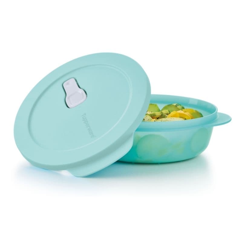 TUPPERWARE MARMITA CRISTALWAVE REDONDO 1 LITROS VERDE MINT
