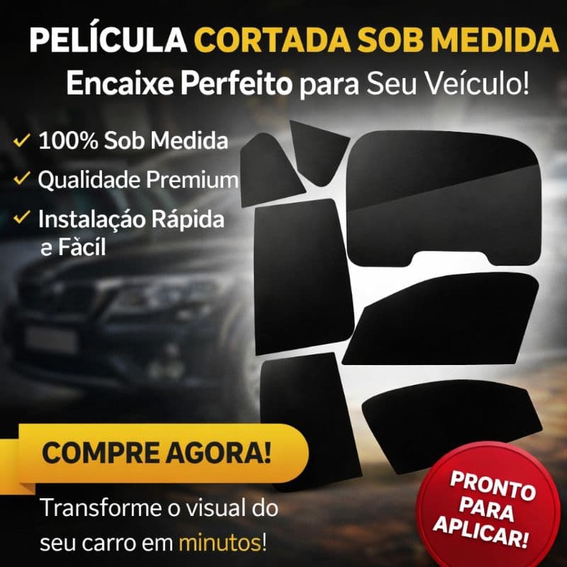 Insulfilm Película Automotiva Sob Medida | Corte Computadorizado | Material Profissional