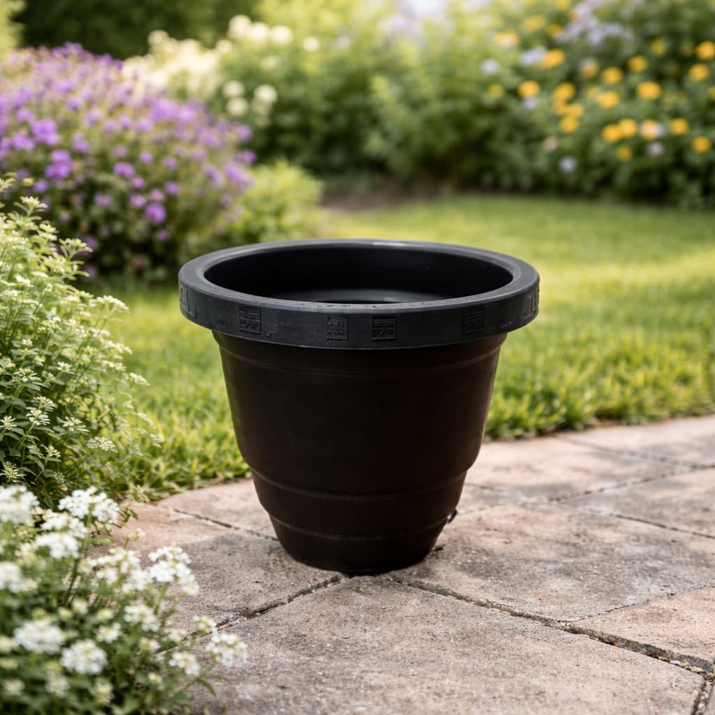 kit 12 Vasos redondo 1,7 litros plantas jardim