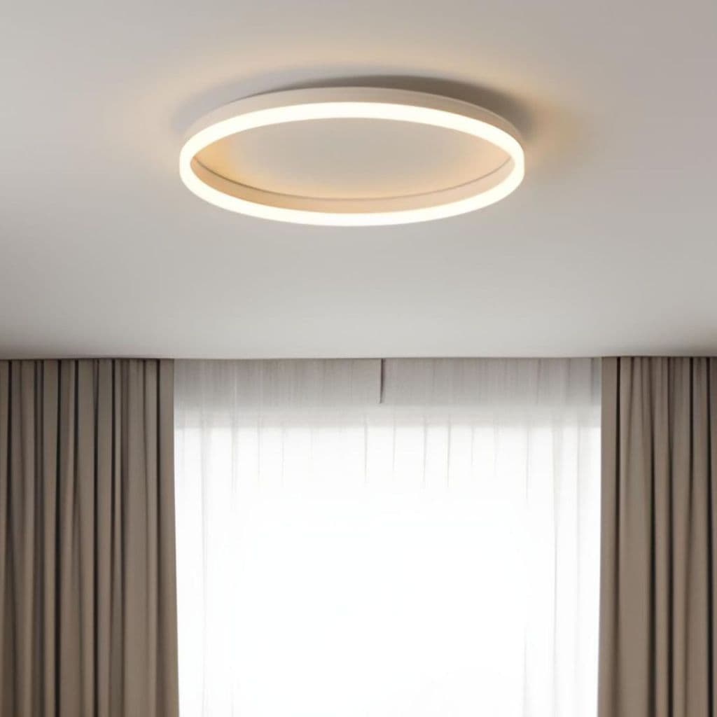 Luminária LED Plafon Redondo 40cm 3 em 1 Orbital Bivolt Luz Quente Fria Neutra Teto Econômica