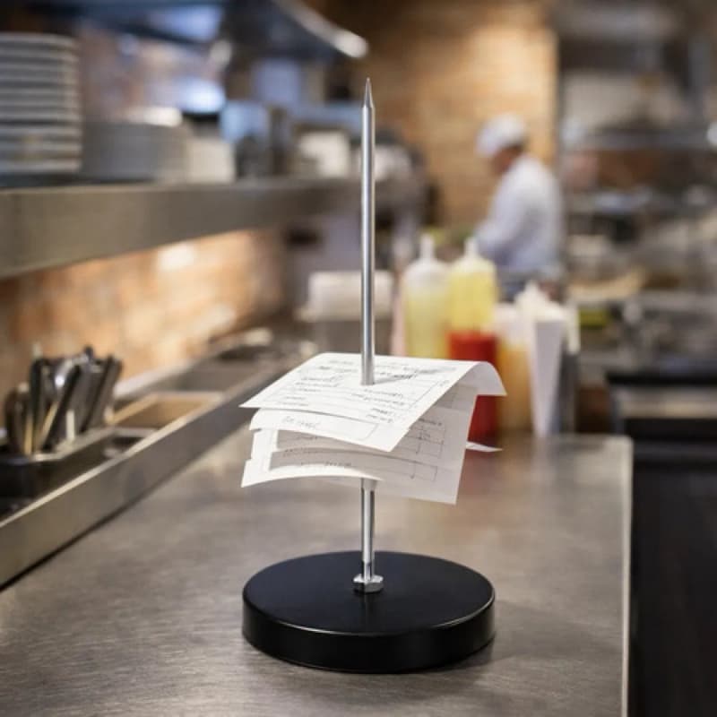 Porta Comanda Espeto Aço Inoxidável 14cm Para Restaurantes