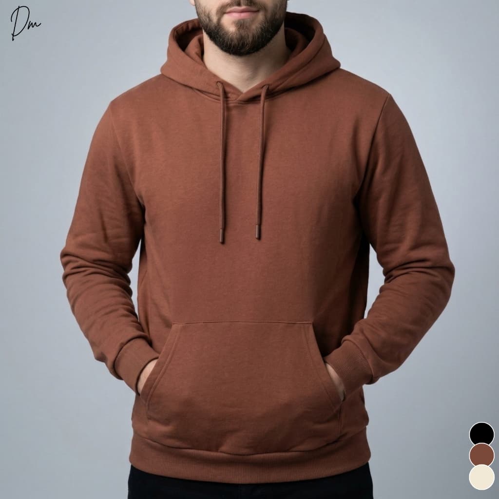 Moletom Canguru Unissex Com Capuz Blusa Frio Flanelado Casaco Bolso Inverno