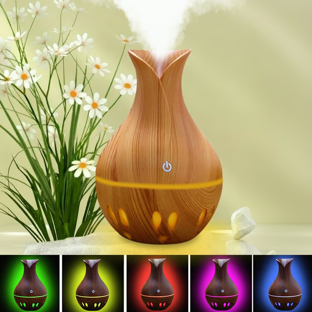 Mini Umidificador De Ar E Aromatizador Ambiente Humidificador Difusor Purificador Com Desligamento Automático Sem água