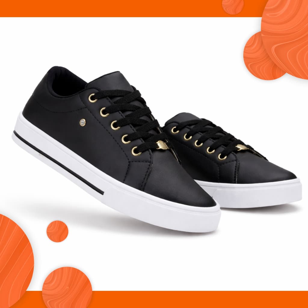 Tênis Feminino Casual Dia a Dia Passeio Urbano Macio Confortável Moda Tendência Promoção