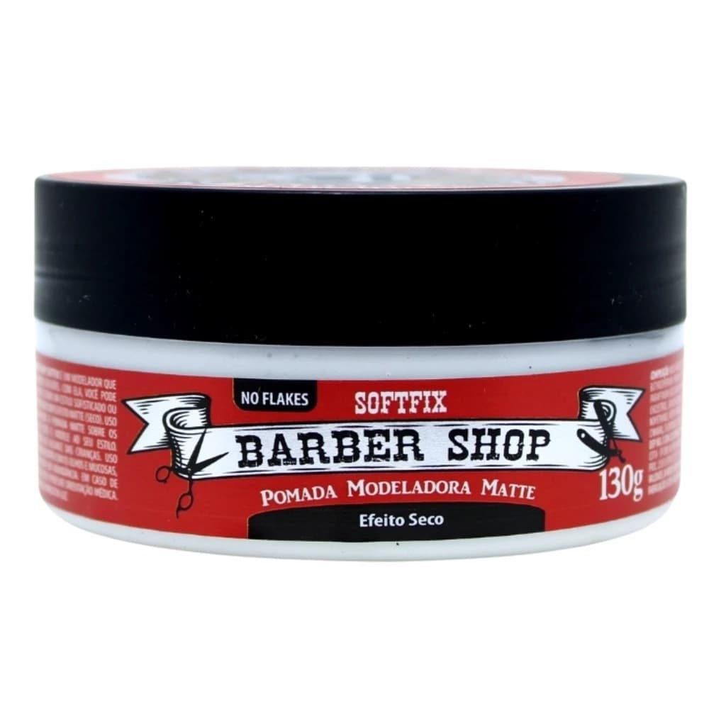 Cera Modeladora Matte Barber Shop Softfix Efeito Seco 130g