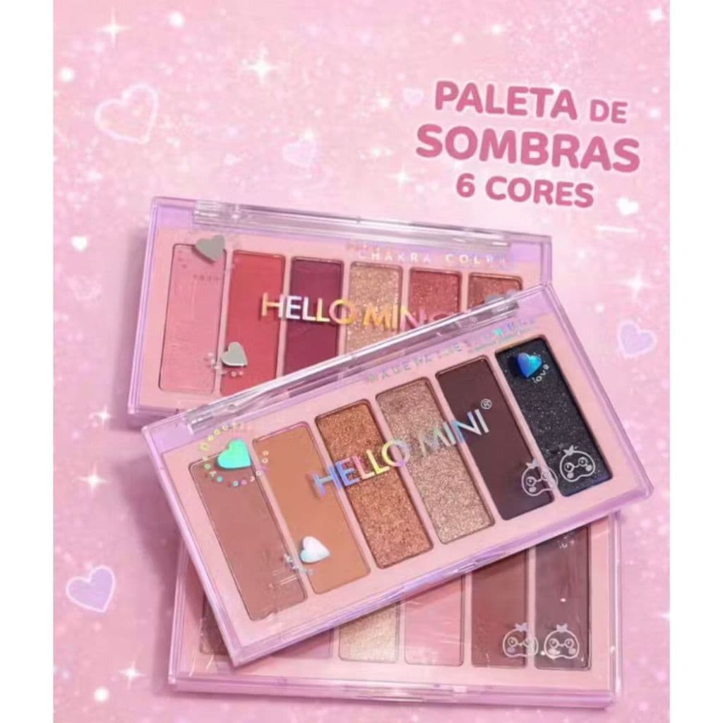 Paleta de Sombra Hello Mini 6 cores  N3