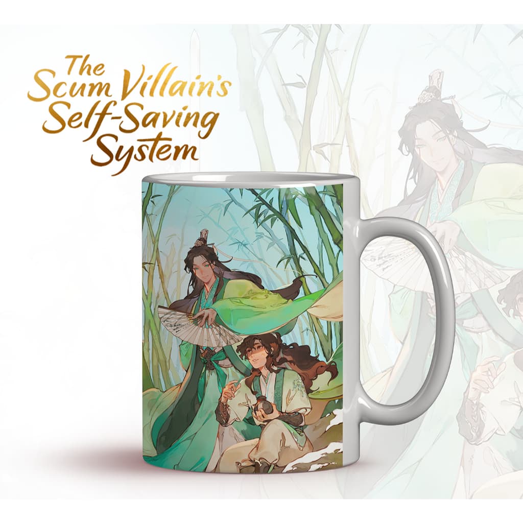 Caneca SVSSS Shen Qingqiu e Luo Binghe | The Scum Villain 325ml Cerâmica - Premium - danmei