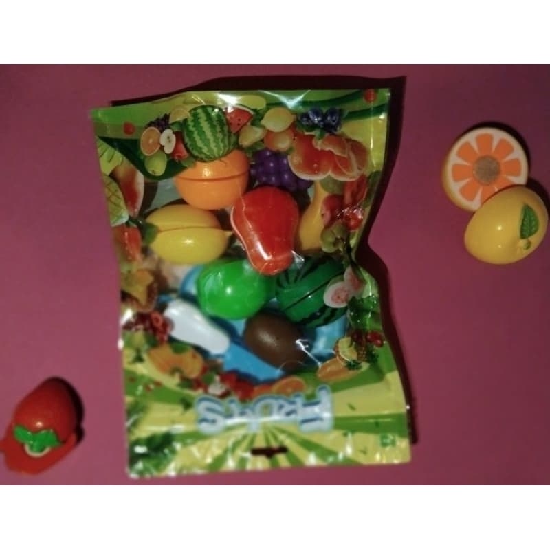 kit frutinha crec crec 10 peças