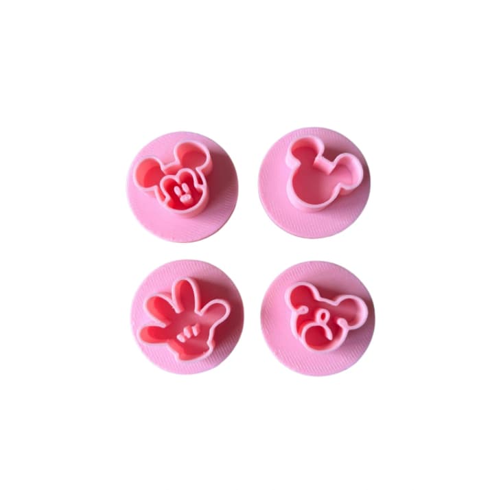 Kit 4 Carimbos para Brigadeiro Mickey | Marcador para Doces, Biscoito e Massinha Tema Mickey