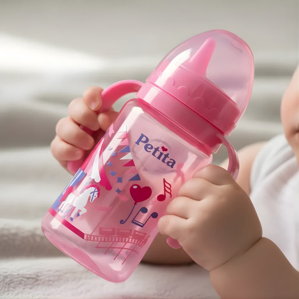 Copo de Treinamento C/ Alça e Bico Rígido 270ml Carrossel