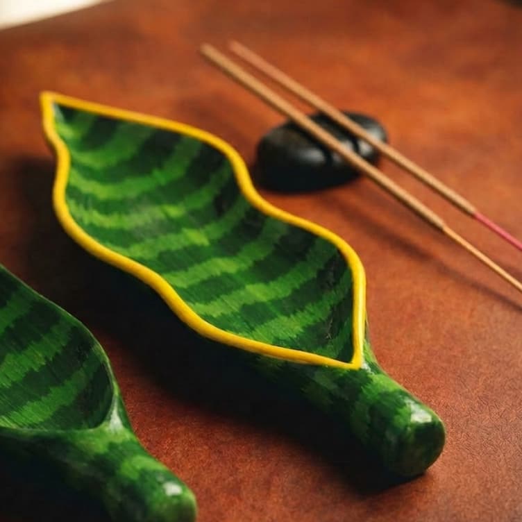 Incensário Porta Incenso Espada São Jorge Cerâmica Ogum Iansã Umbanda Candomblé Decoração Artesanal