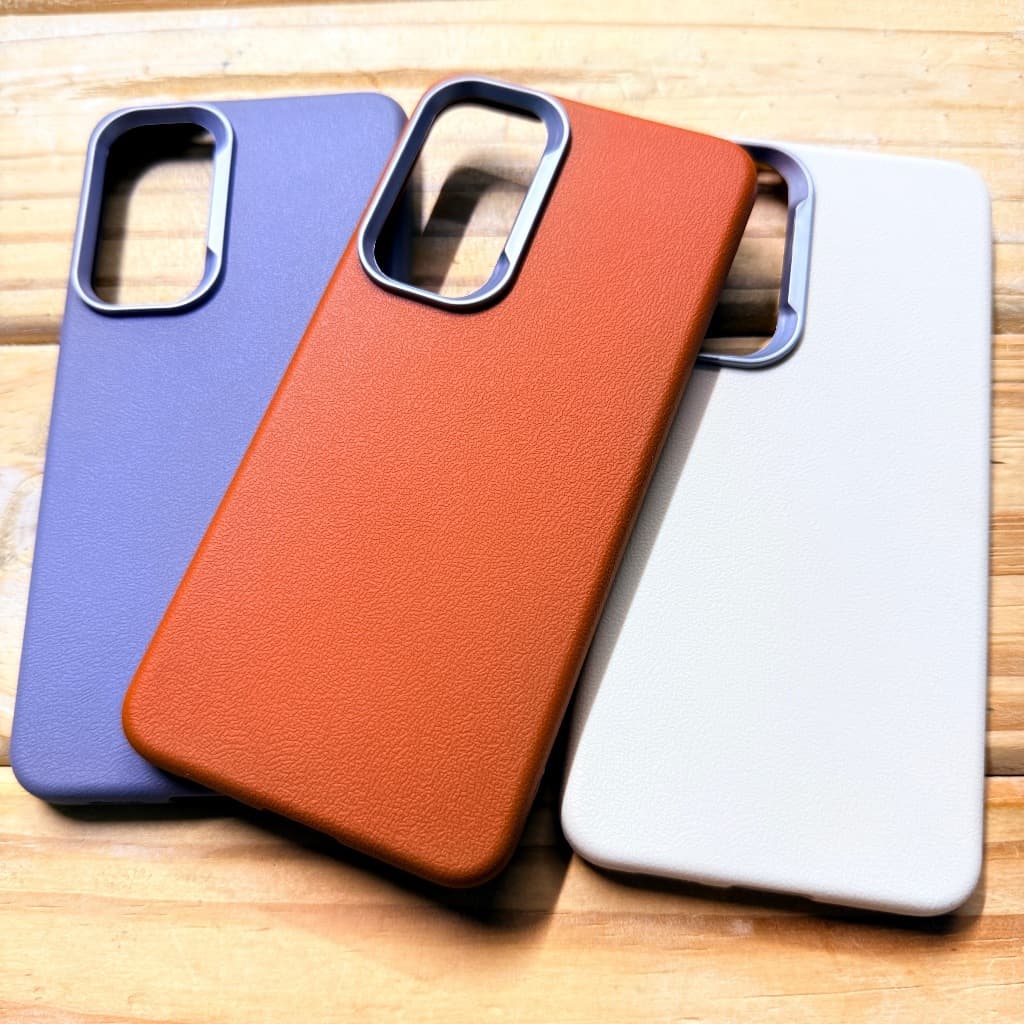 Capa capinha para Samsung S25 FE / Samsusng S24 FE / SAmsung S20 FE Anti Impacto Em Textura de Couro Courino