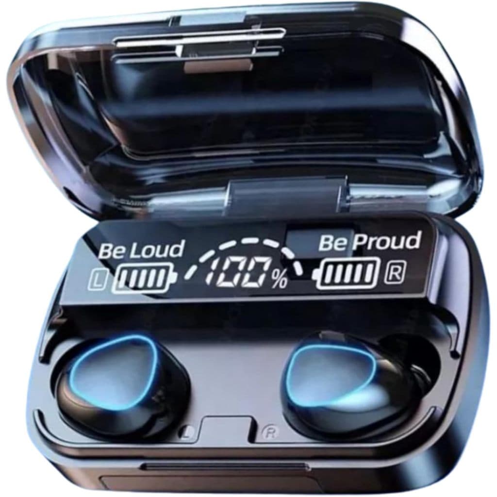 Fone de Ouvido Bluetooth M10 Tws Display LED Case Carregador Controle por Toque Som Estéreo
