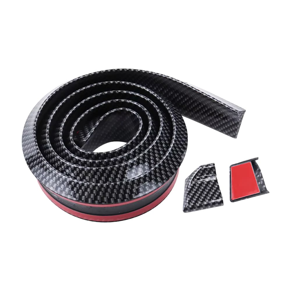 Aerofólio Traseiro Universal Preto Efeito Fibra De Carbono