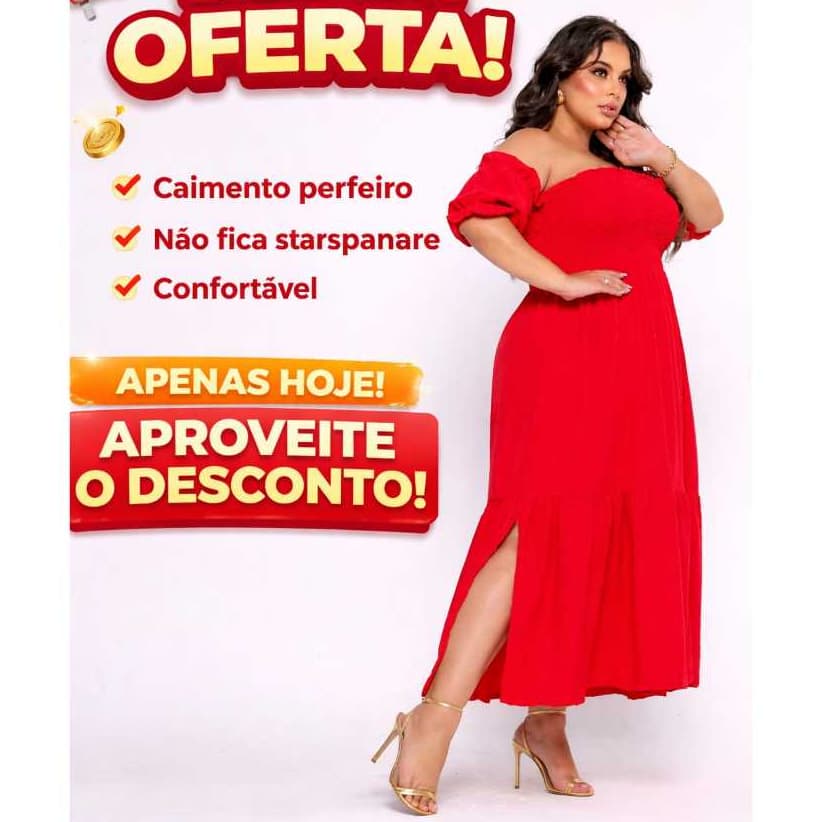 Vestido Longo Manga  Liso Lastex Feminino Soltinho Ciganinha Moda Plus Size  Casual Elegante Evangélica Festa Casamento