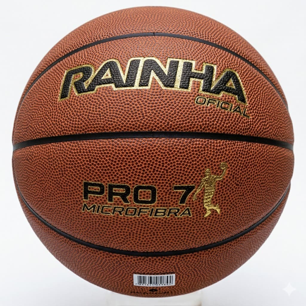 Bola De Basquete Rainha Pro 7 Microfibra - Oficial Marrom