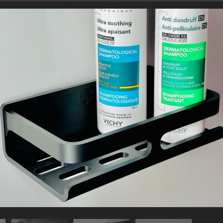 Prateleira adesiva com escoamento para banheiro - porta sabonete, shampoo,condicionador com fita 3M