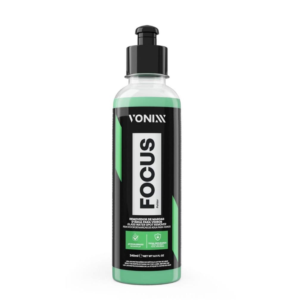 Restaurador de Vidros Focus Vonixx 240ml Polidor Remove Manchas e Marcas D’água
