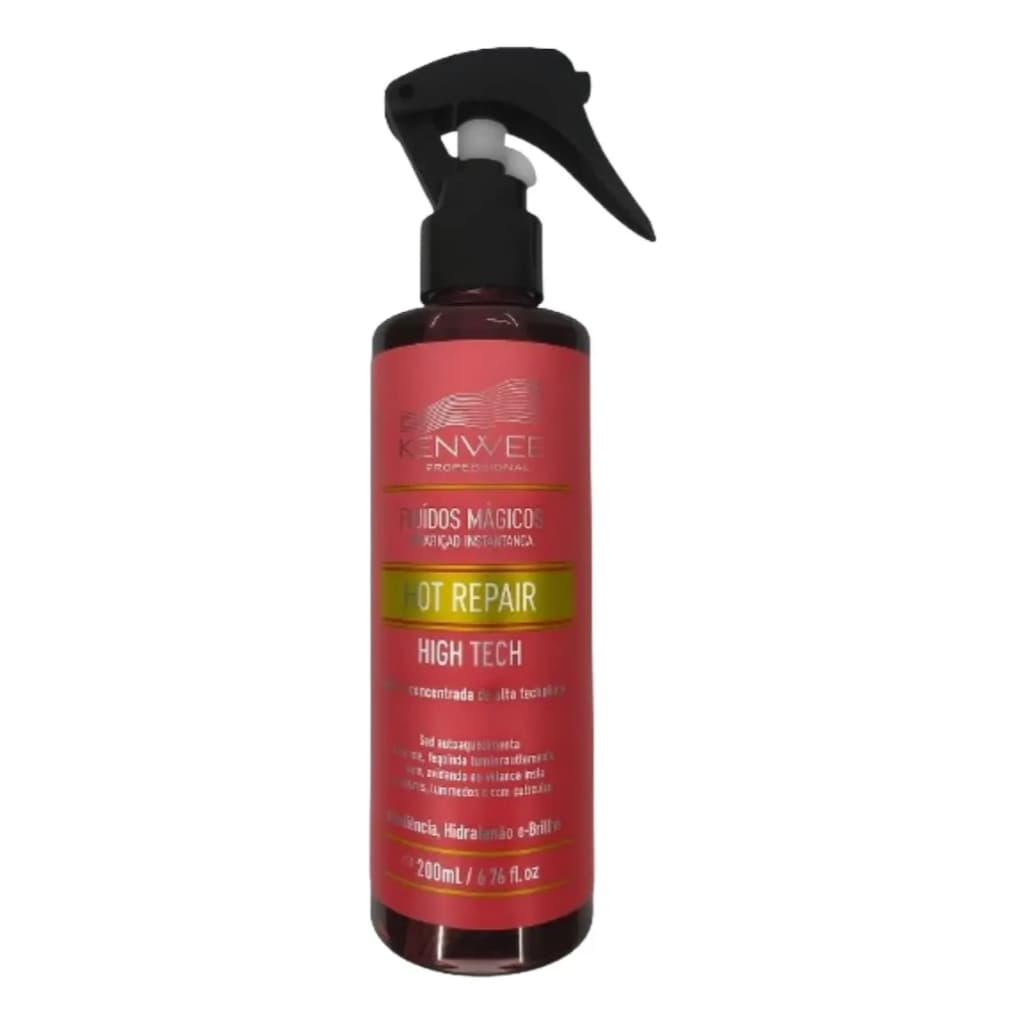 Fluido Mágico Hot Repair altamente hidratante com muita emoliencia nos cabelos 200ml Kenwee