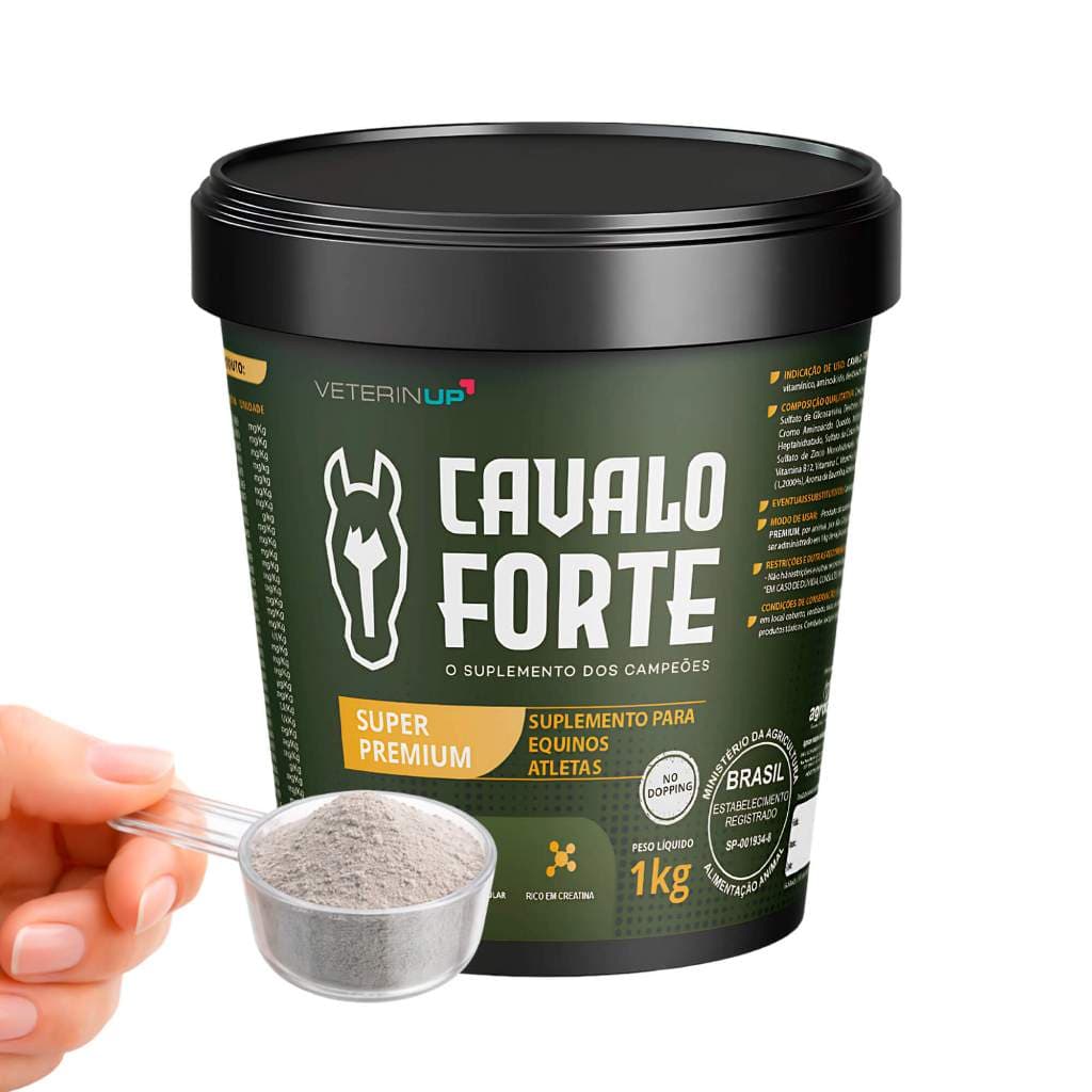 Cavalo Forte Super Premium 1kg - 4x mais Potente p/ Cavalos Atletas de Alta Performance Vaquejada