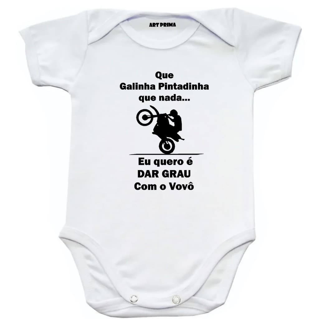 Body Bebê Moto Que Galinha Pintadinha Nada Eu Quero Dar Grau Com o Vovô Body Bebê Trilha Moto com o Vovô