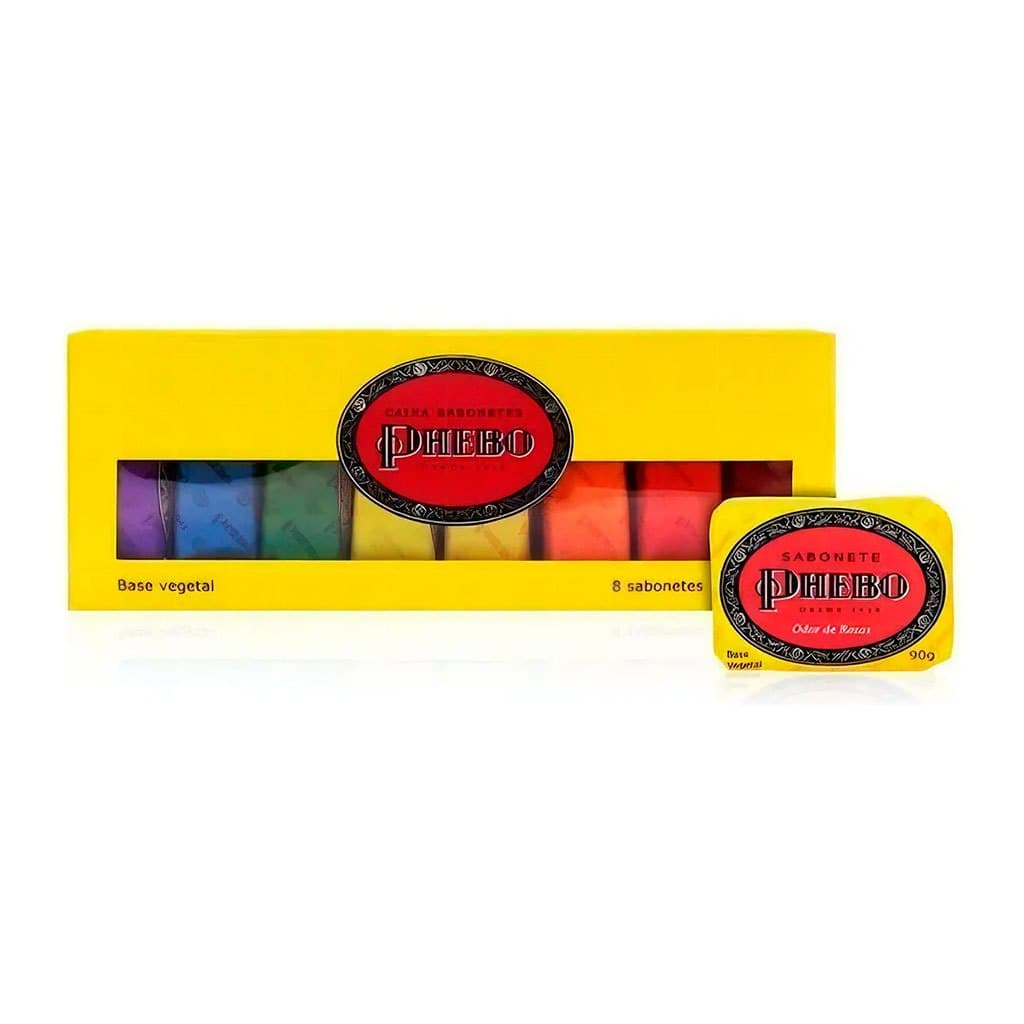 Kit Sabonete Phebo Caixa Amarela 90g C/ 8 unidades - CM0013