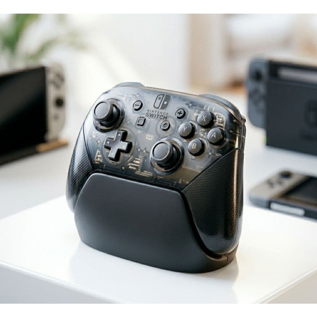 Suporte Minimalista para Controle Nintendo Switch Pro – Base Elegante e Resistente