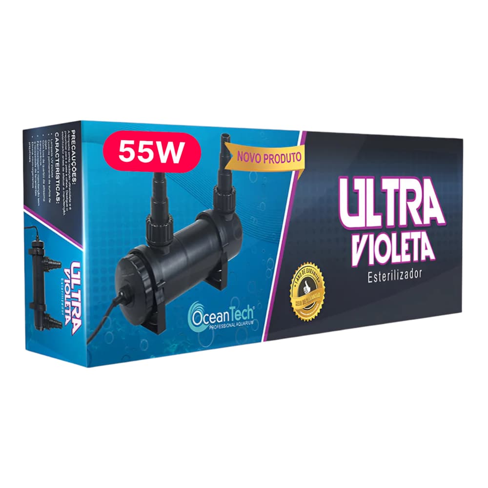 Filtro Uv 55w Ultra Violeta Ocean Tech Para Lago Até 25.000l