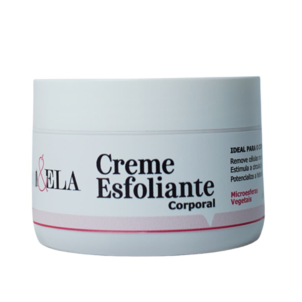 ✨ Creme Esfoliante Corporal ELA & ELA – Renovação da Pele com Microesferas Vegetais ✨