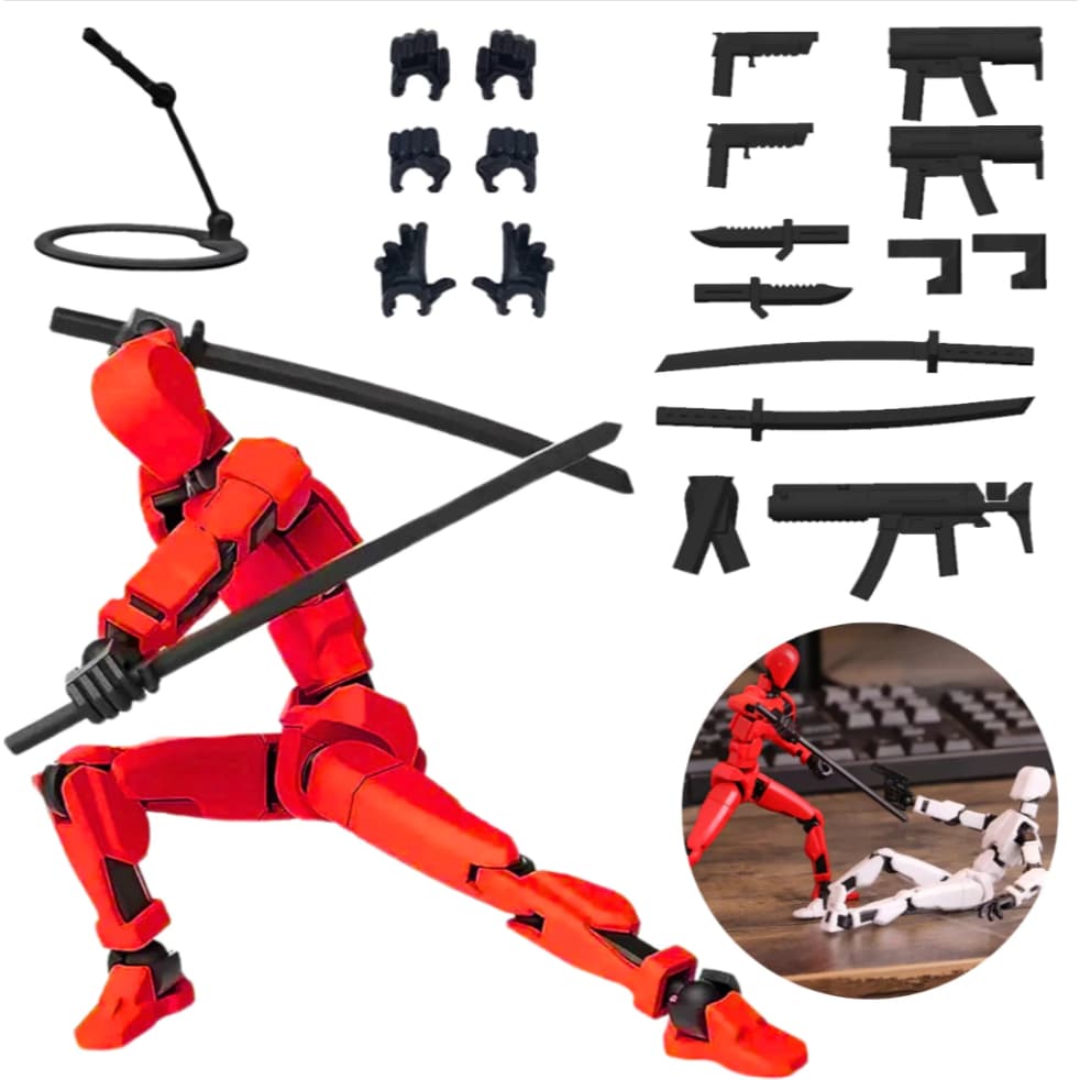 Boneco Dummy 13 Articulado Kit Montagem 3D Presente Criativo Crianças Stop Motion Desenho Ilustração