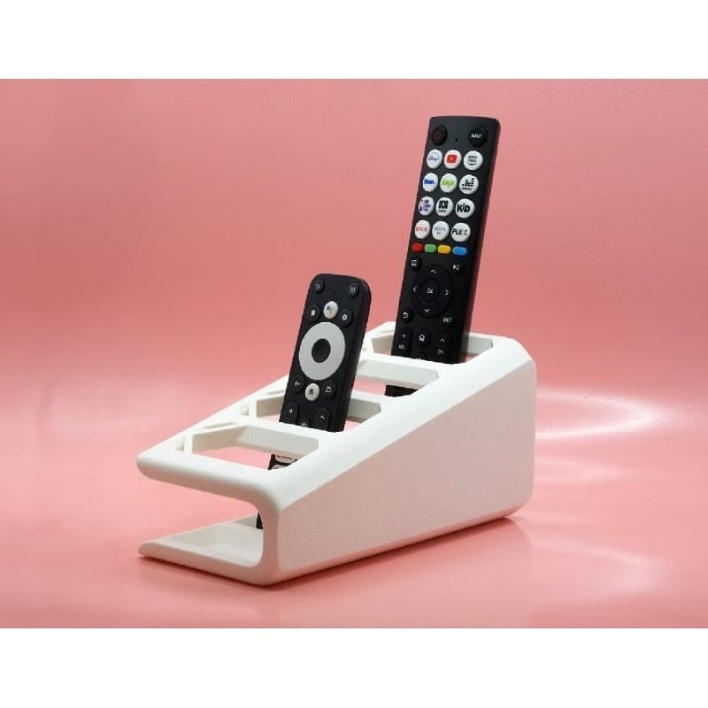 Suporte Organizador para 4 Controles Remotos 3D Multiuso | Porta Controle TV, TV Box e Ar-Condicionado | Várias Cores