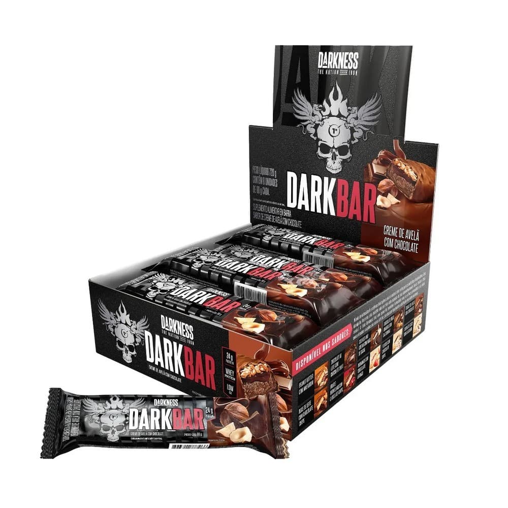 Dark bar darkness integralmedica caixa com 8 unidades escolha o sabor