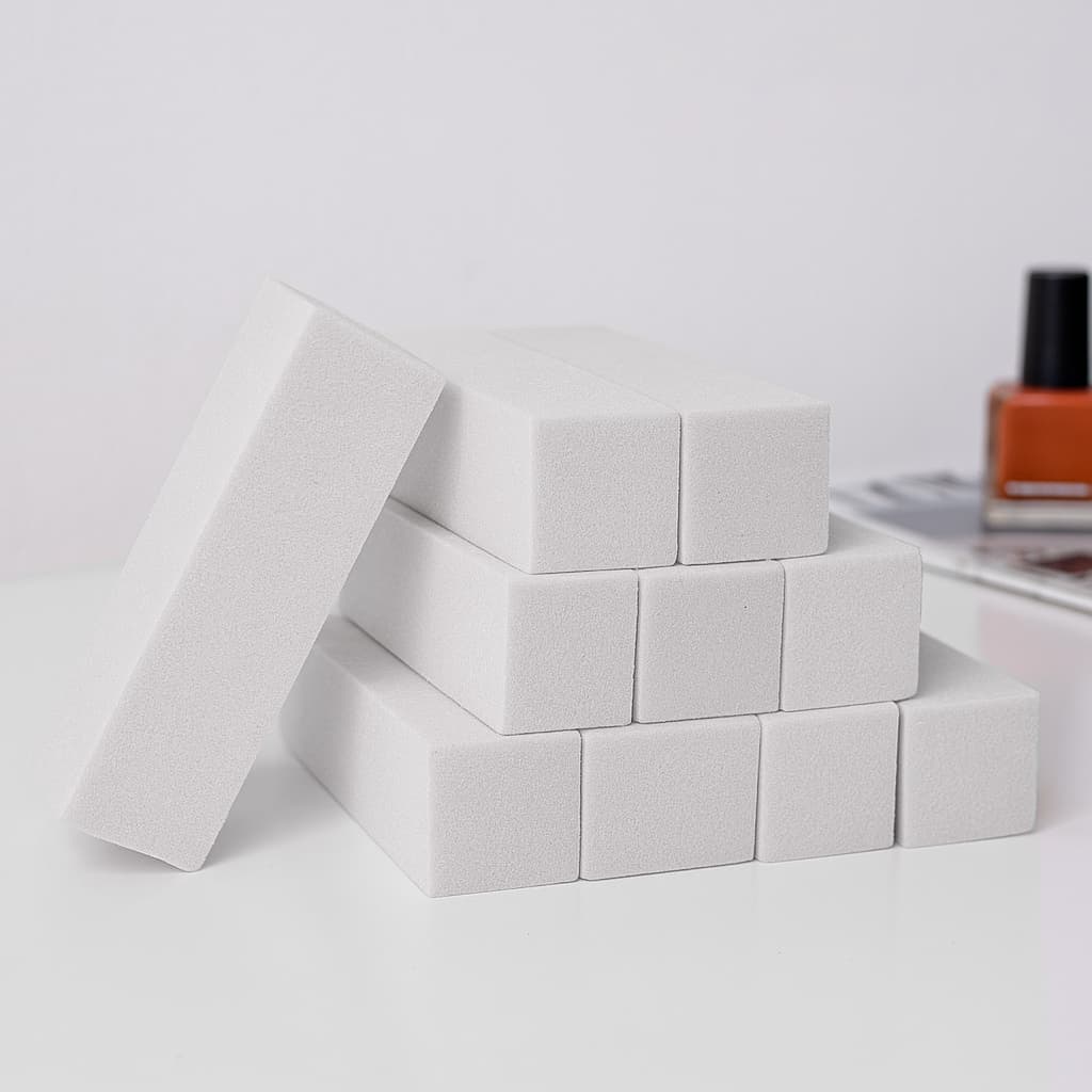 Kit 50 Lixas Bloco Polidora Para Unhas Gel Porcelana Polimento Manicure Esmaltação Unha Polygel