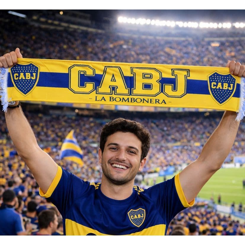 CACHECOL BOCA JUNIORS - BUFANDA BOCA - FAIXA DE MÃO BOCA