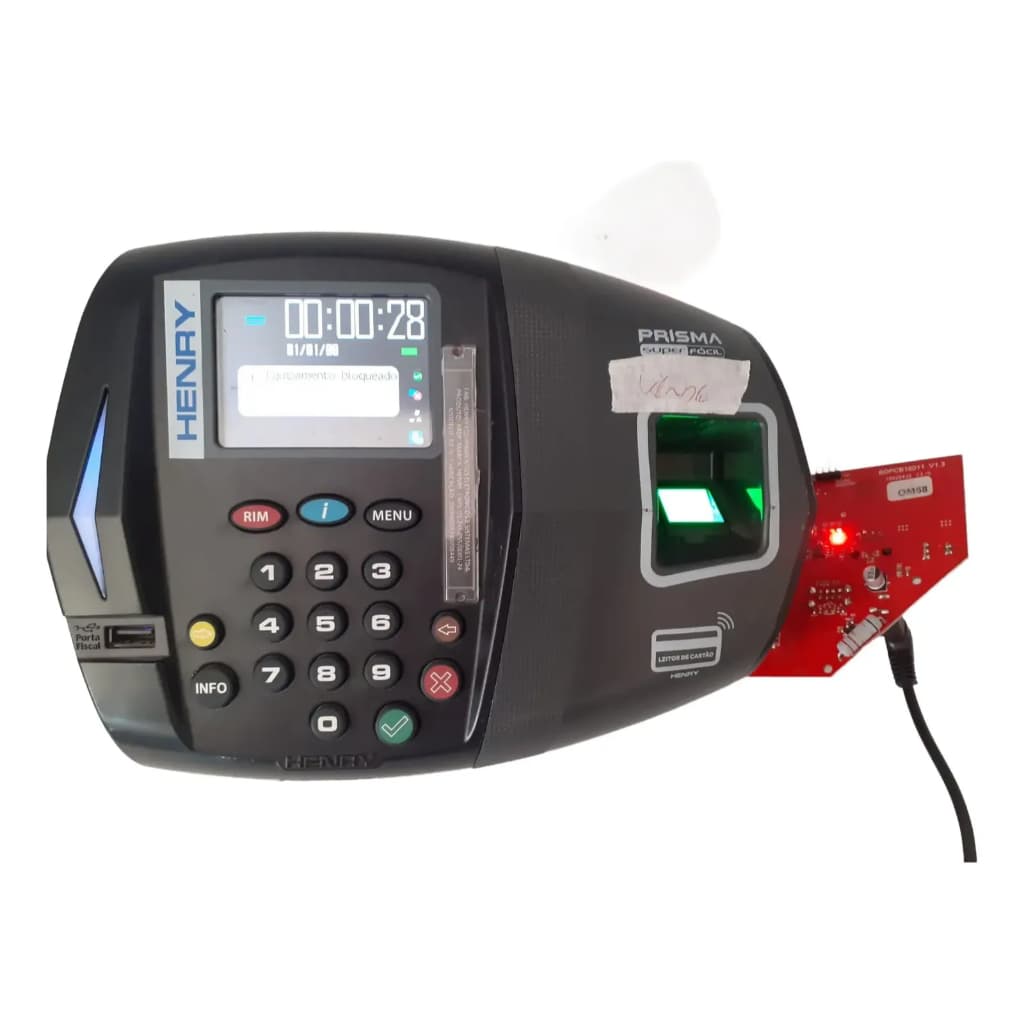 Kit Placa Principal Auxiliar Biometria Henry Prisma Adv R2 Montado