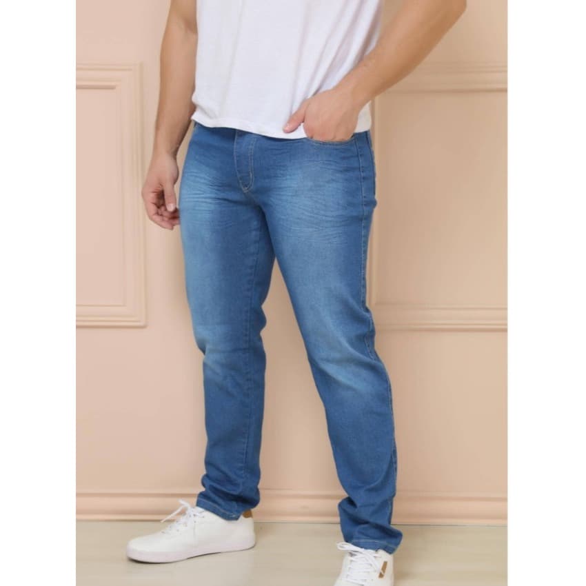 Calça Jeans Masculina Premium Com Elastano Lycra Luxo Varias 3 Cores Promoção