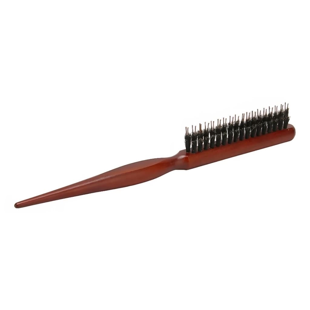Escova Fina Acabamento Finalização Penteado Baby Hair Barba Cabeleireiro Bigode Cerdas de Javali