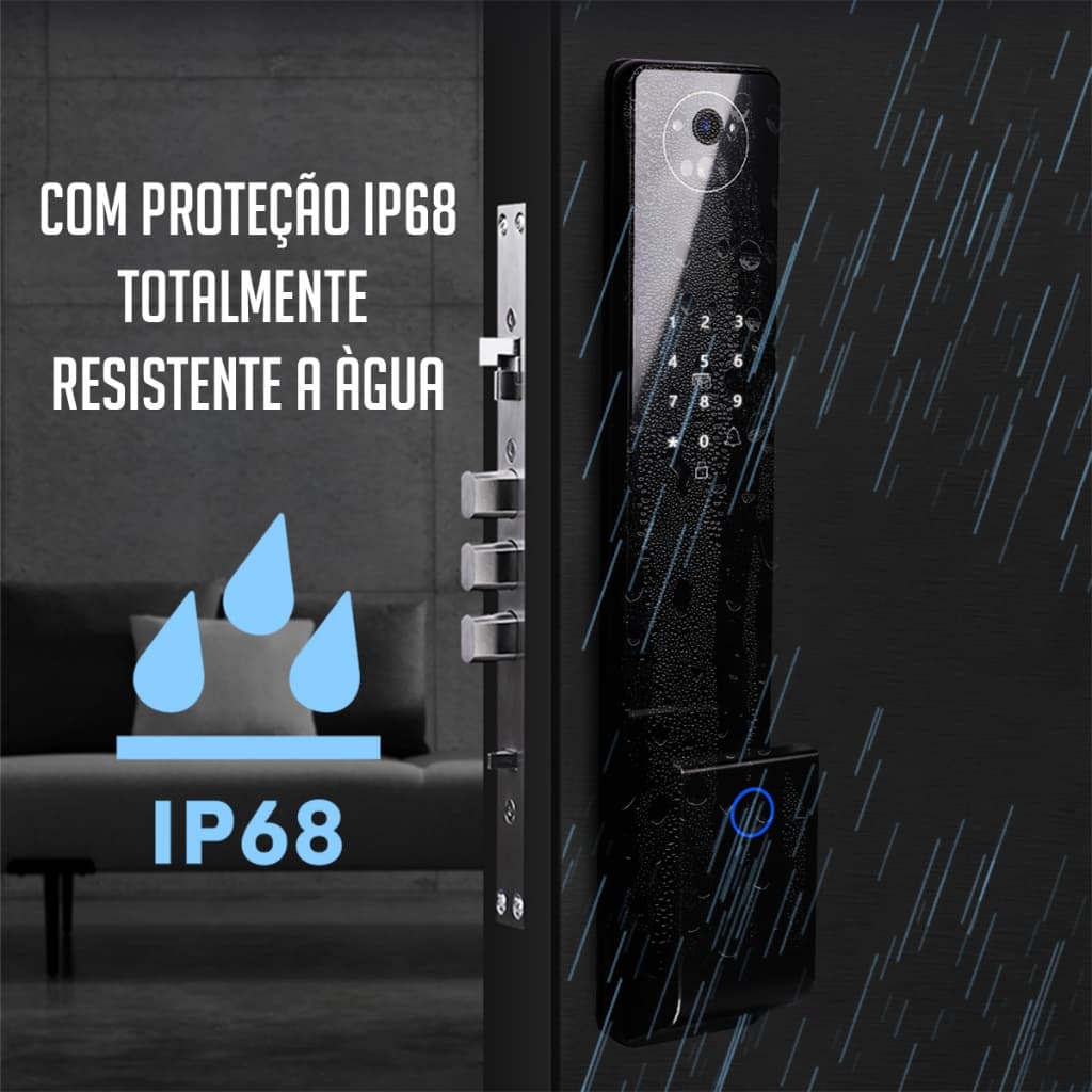 Fechadura Digital Inteligente Controle Pelo Celular Biometria Facial Ideal Airbnb Residência