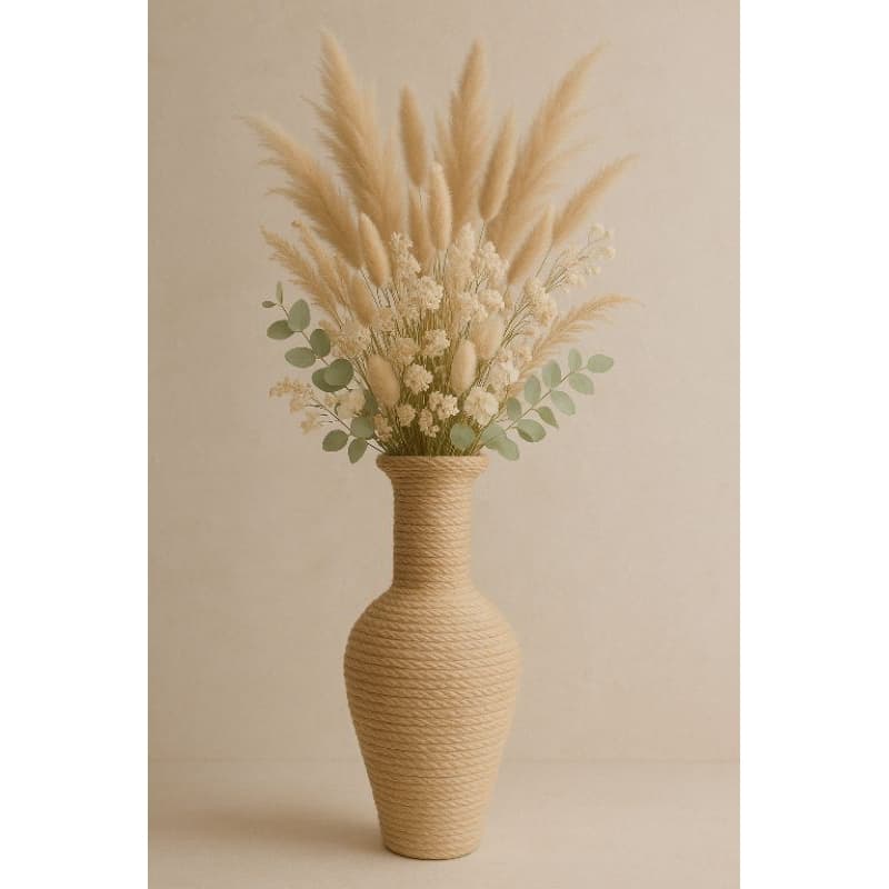 vaso Bojudo natura palha 45 cm Rústico