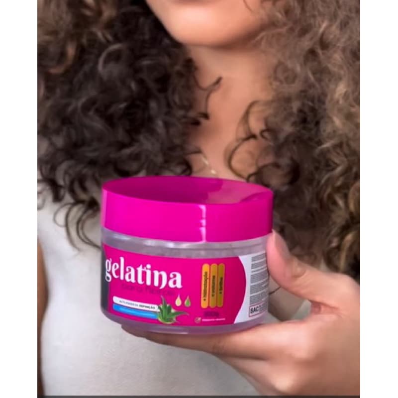 Gelatina Para Fibras Beblack Babosa E D-pantenol 300g Hidratante Be Black