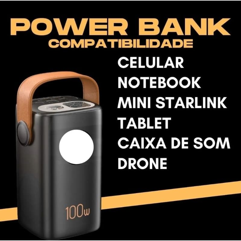 POWER BANK 60.000mAh 100W – ENERGIA PORTÁTIL DE ALTA PERFORMANCE