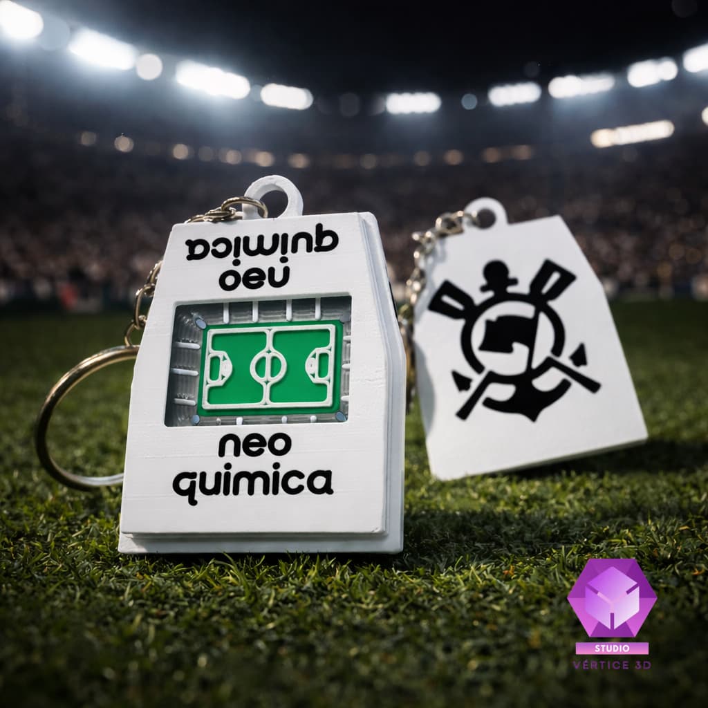 Chaveiro Corinthians Estádio Neo Química Arena  Colecionável Presente Torcedor Time Futebol