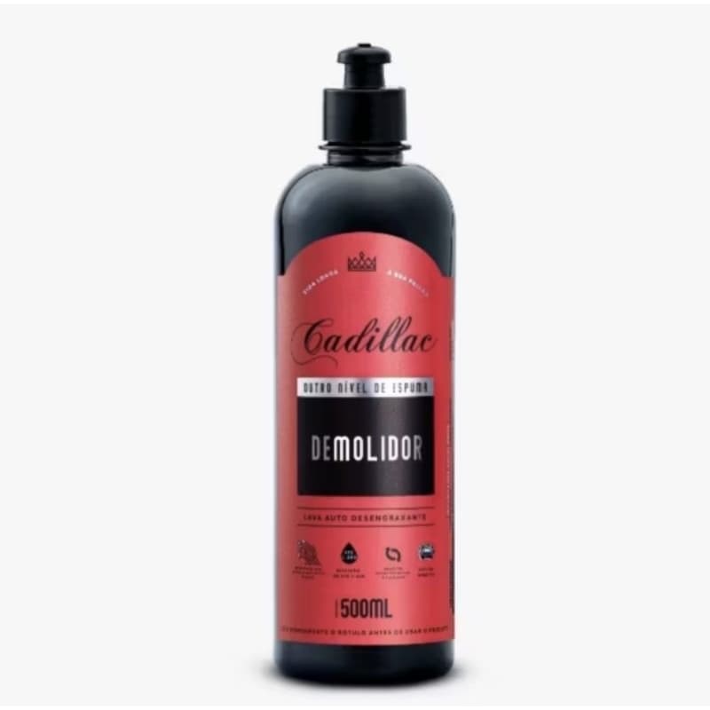 Desengraxante Automotivo Cadillac Demolidor 500ml Shampoo Profissional