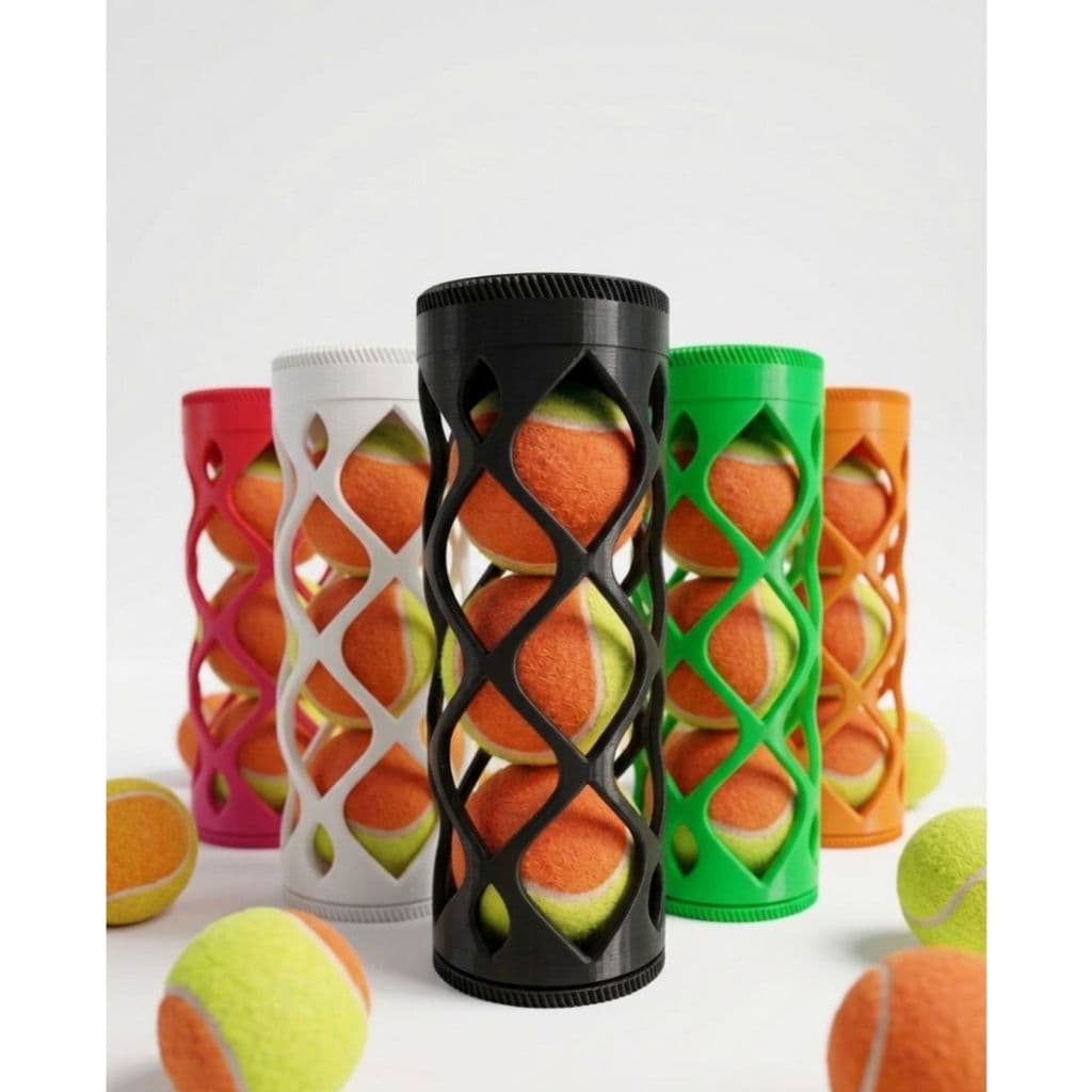 Tubo Porta Bolinhas Beach Tennis Tênis Padel Organizador 3d