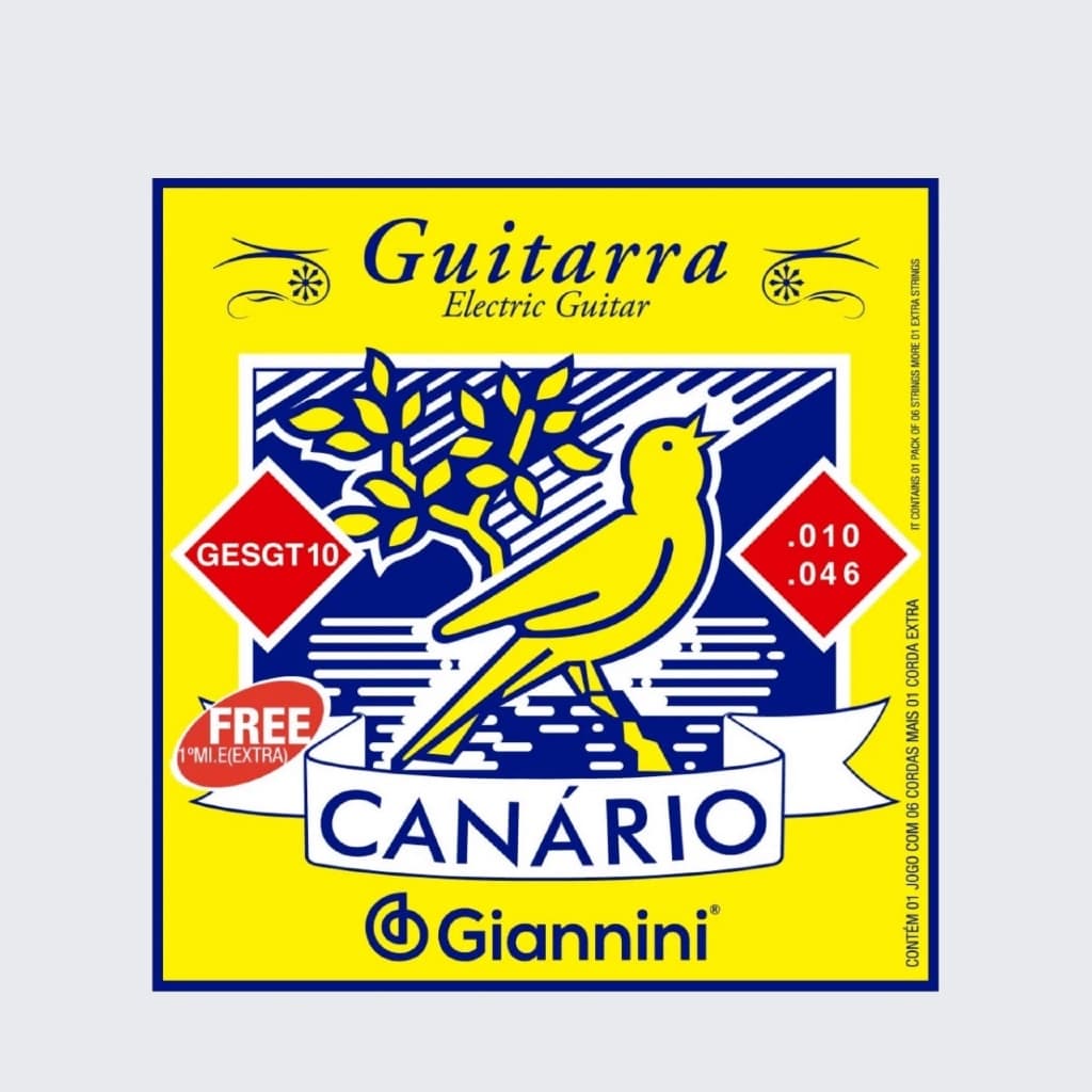 Corda Giannini Canario Encordoamento Violao Guitarra Cavaquinho Iniciante Som Brilhante Original